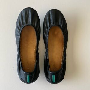 Tieks ballet flats black leather VGUC women’s 10 ten